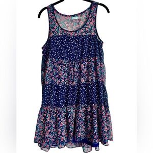 Kimchi Blue Floral Tiered Mini Babydoll Dress SZ M